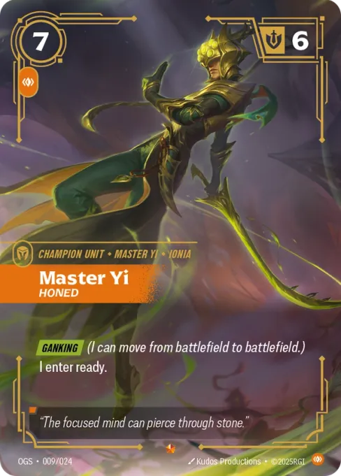 Master Yi, Honed
