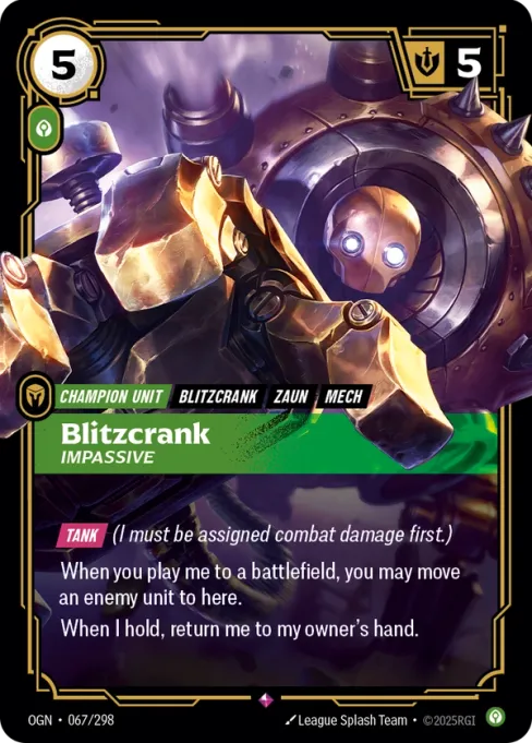 Blitzcrank, Impassive