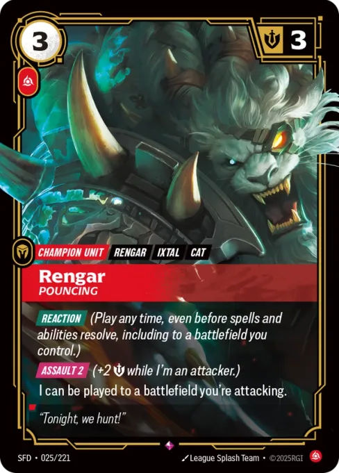 Rengar, Pouncing