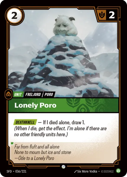 Lonely Poro