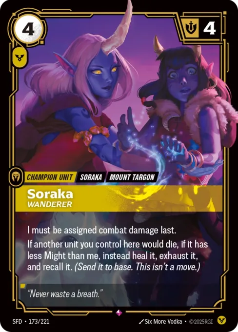 Soraka, Wanderer