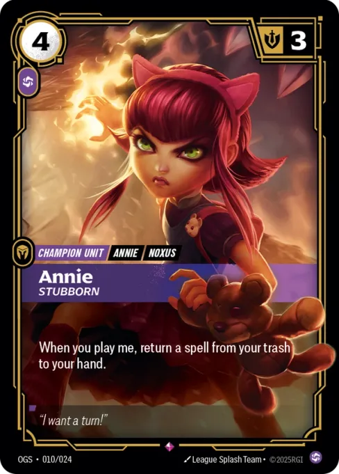 Annie, Stubborn