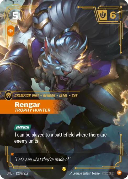 Rengar, Trophy Hunter