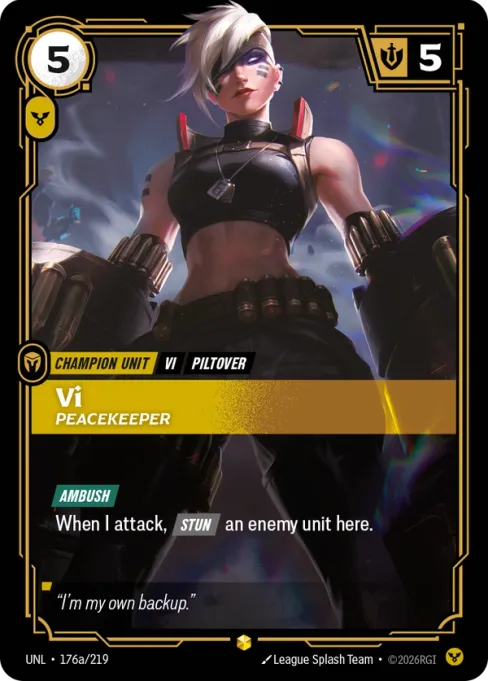 Vi, Peacekeeper