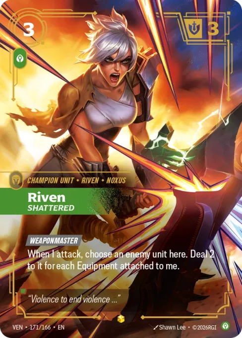Riven, Shattered