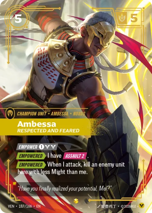 Ambessa, Respected and Feared