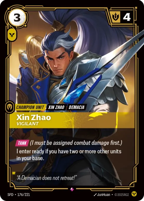 Xin Zhao, Vigilant