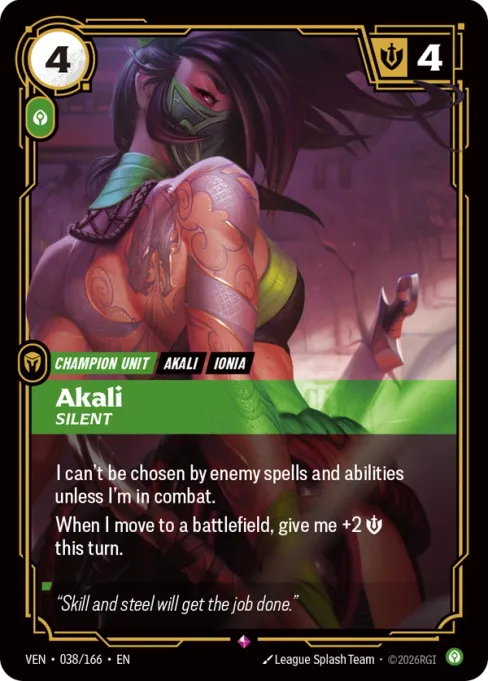 Akali, Silent